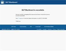 Tablet Screenshot of blackboardstatus.qut.edu.au