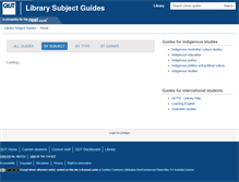 Tablet Screenshot of libguides.library.qut.edu.au