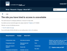 Tablet Screenshot of cms.qut.edu.au