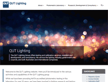 Tablet Screenshot of lighting.qut.edu.au