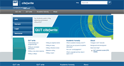 Desktop Screenshot of citewrite.qut.edu.au
